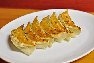 Japanese gyoza dumplings